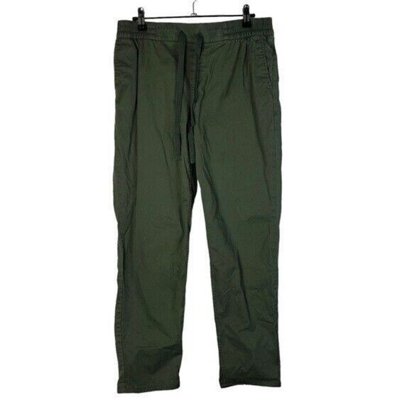 Old Navy Olive Green Straight Leg Pull On Pants 4 - Picture 1 of 4